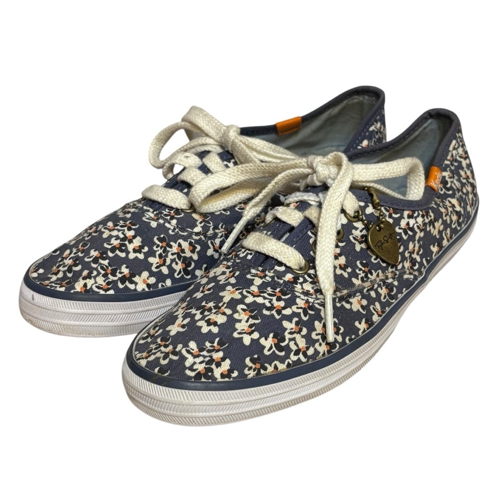 Taylor Swift Keds sneakers blue floral guitar pick accessory size 6 US women’s